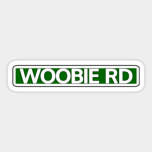 Woobie Rd Street Sign Sticker